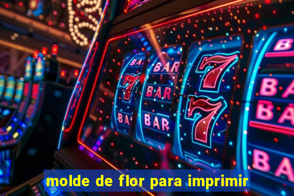 molde de flor para imprimir