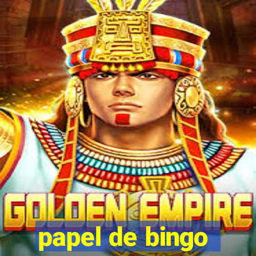 papel de bingo