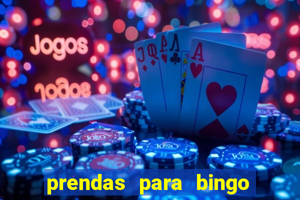 prendas para bingo de natal