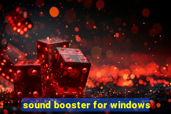 sound booster for windows