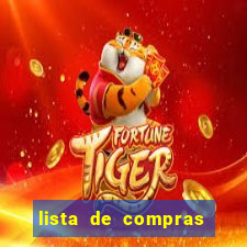 lista de compras para 2 pessoas